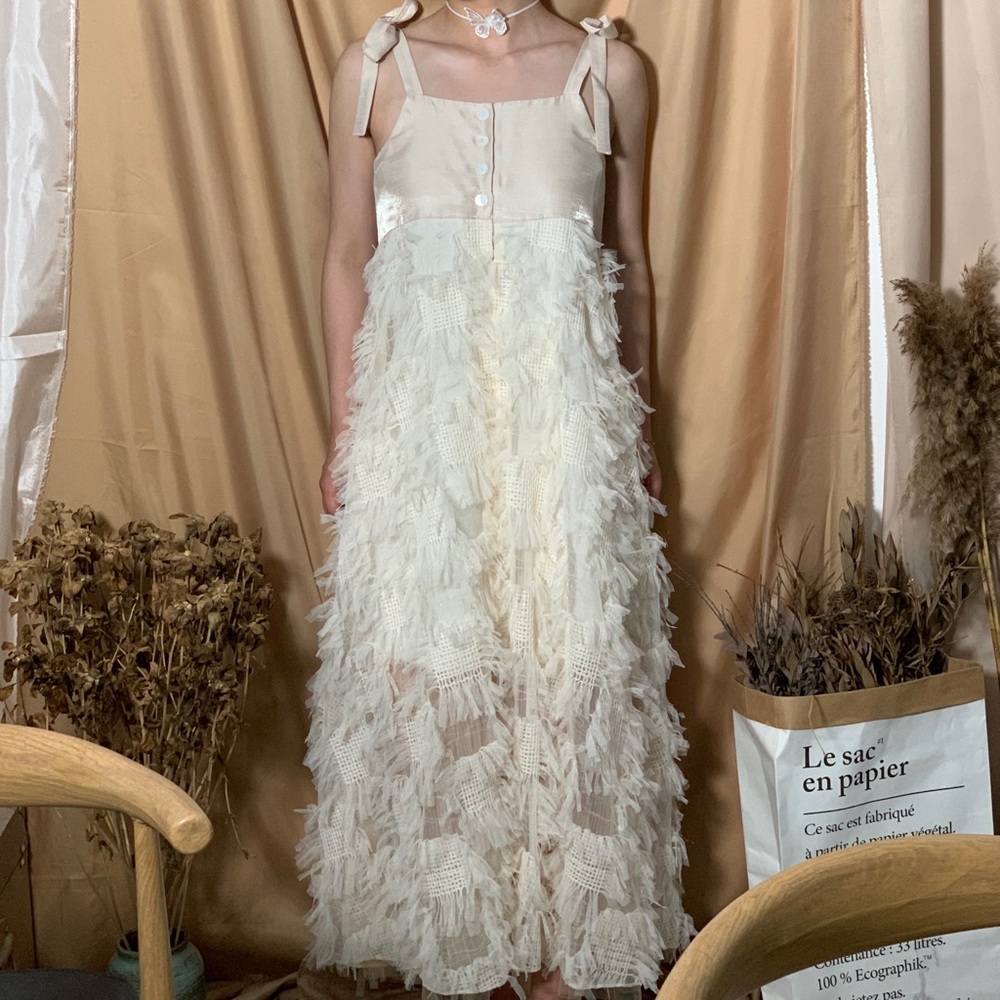 Chinese designer long dress